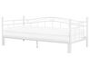 Łóżko wysuwane metalowe 80 x 200 cm białe TULLE_765268