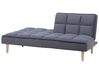 Fabric Sofa Bed Dark Grey SILJAN_702126