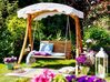 Wooden Garden Swing with Canopy Beige ANDRIA_810199