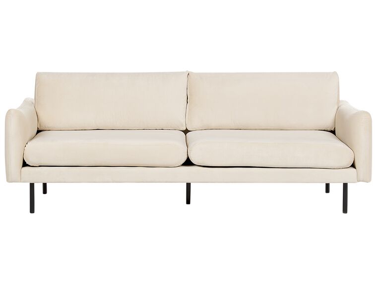 3-istuttava sohva sametti vaalea beige VINTERBRO_897527