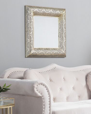Wall Mirror 60 x 60 cm Gold PLERIN