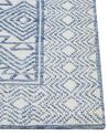 Teppich blau / weiß 300 x 400 cm geometrisches Muster KAWAS_883942