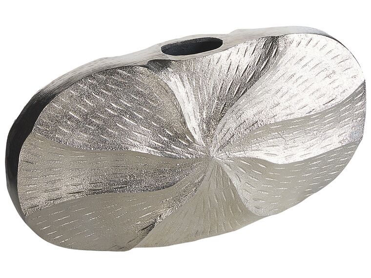 Blumenvase Aluminium silber 21 cm URGENCH_823143