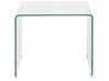 Conjunto de 2 mesas de centro de vidrio templado transparente KENDALL_751271