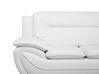 2 Seater Faux Leather Sofa White LEIRA_711206