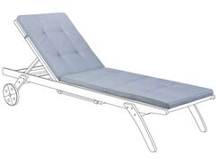 Pehmustetyyny aurinkotuoliin 192 x 56 x 5 cm sininen CESANA Pehmustetyyny aurinkotuoliin 192 x 56 x 5 cm sininen CESANA