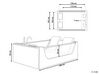 Whirlpool Bath with LED 1800 x 1200 mm White CURACAO_784246