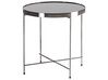 Table appoint noire et argentée ronde ⌀ 40 cm LUCEA_771212