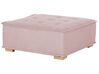 4 Seater Modular Fabric Corner Sofa Pink TIBRO_825639