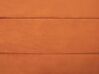 Cama con almacenaje de terciopelo naranja 140 x 200 cm ROUEN_819163