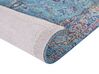 Teppich Baumwolle blau 160 x 230 cm orientalisches Muster Kurzflor KANSU_852284