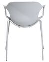 Set of 2 Dining Chairs Grey ELBERT_684998
