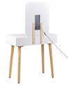 2 Drawer Dressing Table with LED Mirror and Stool White and Grey DIEPPE_850239