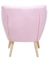 Fabric Armchair Pink DRAMMEN_752780