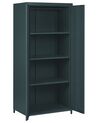 2 Door Metal Storage Cabinet Grey VARNA_782603