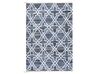 Teppich Baumwolle blau 140 x 200 cm marokkanisches Muster Kurzflor ADIYAMAN_678750