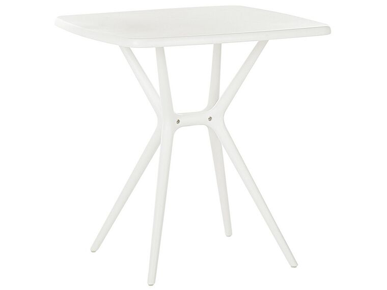 Table de jardin blanc 70 x 70 cm SERSALE_820147
