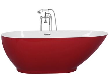 Fritstående badekar rød 173 x 82 cm GUIANA