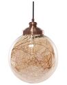 Glass Pendant Lamp Copper BENI Small _785062