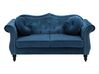 Velvet Sofa Set Navy Blue SKIEN_743314