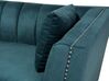 Conjunto de sofás com 5 lugares em veludo azul-verde GAULA_720557
