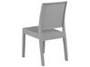 Conjunto de jardín mesa y 4 sillas gris claro FOSSANO_744607