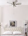 Ceiling Fan with Light Silver with Light Wood SIRAMA_870961