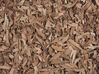 Tappeto shaggy in pelle beige 160 x 230 cm MUT_220399