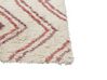 Teppich Baumwolle beige / rosa 140 x 200 cm geometrisches Muster KASTAMONU_840522