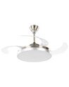 Ceiling Fan with Light Silver IBAR_781343