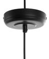 Metal Pendant Lamp Black NEVOLA_762850