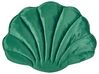 Dekokissen Muschelform Samtstoff smaragdgrün 47 x 35 cm 2er Set CONSOLIDA_889221