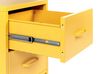 2 Drawer Steel Bedside Table Yellow MALAVI_844030