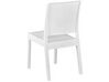 Sada 4 zahradních židlí v ratanovém vzhledu bílá FOSSANO_807731