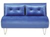 Sofa Set Samtstoff marineblau 3-Sitzer VESTFOLD_808913