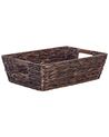Set of 2 Water Hyacinth Baskets Brown PANDZ_849588