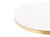 Tortenplatte Marmor weiss / gold rund ⌀ 30 cm drehbar ASTROS_910645
