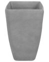Conjunto de 2 vasos para plantas em pedra cinzenta clara 74 x 32 x 45 cm BARIS_841429
