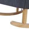 Fabric Rocking Chair Grey TRONDHEIM II_775795