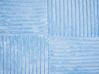 Sada 2 manšestrových polštářů 47 x 27 cm modré MILLET_854703