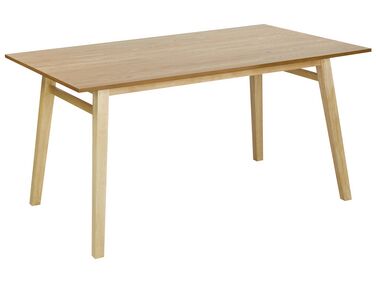 Jedálenský stôl 150 x 90 cm svetlé drevo VARLEY