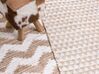 Teppich Baumwolle beige 160 x 230 cm Kurzflor TUNCELI_512877