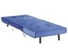 Sofá cama de terciopelo azul marino/dorado VESTFOLD_808640