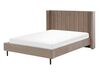 Sametová postel 140 x 200 cm taupe VILLETTE_832635