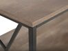 Coffee Table with Shelf Dark Wood and Black FORRES_727735