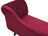 Right Hand Chaise Lounge Velvet Burgundy NIMES_806000