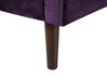 2 Seater Velvet Sofa Purple LOKKA_705475
