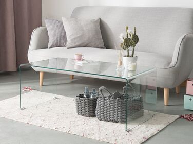 Glass Coffee Table Transparent KENDALL