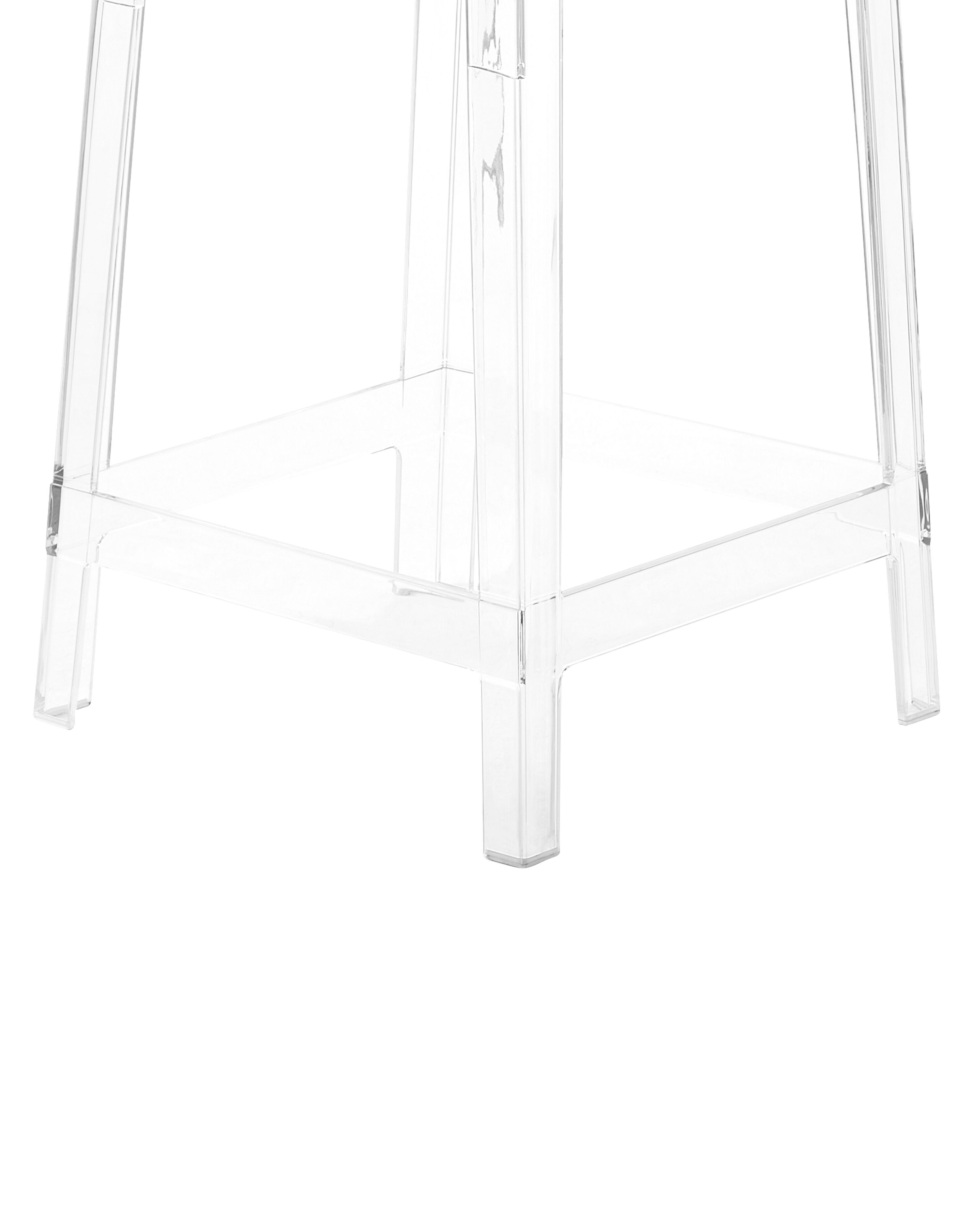 Sett med 2 barstoler transparent WELLINGTON | Beliani.no