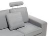 Canapé angle à droite 6 places en tissu gris clair STOCKHOLM_681852